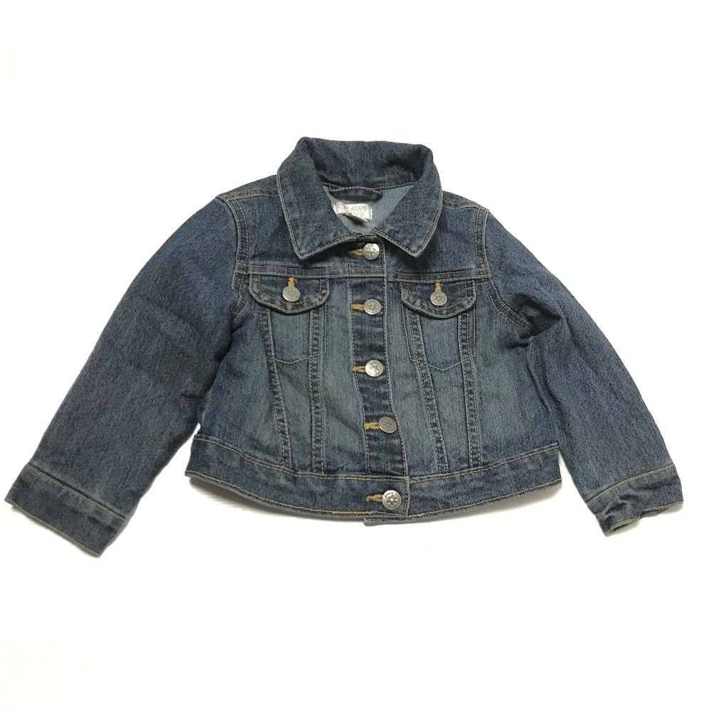 Place Toddler Denim Jeans Jacket Cotton Blend Sz M